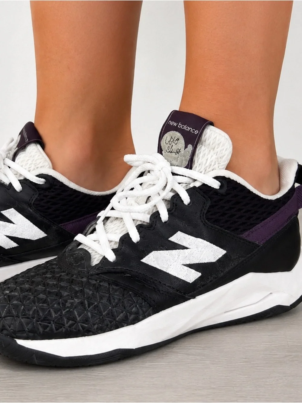 New Balance Coco Gauff WCH CO CP2 Tennis Shoes Size 8.5 M Black Tennis